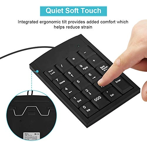 Numeric Keypad - USB 19 Key Black