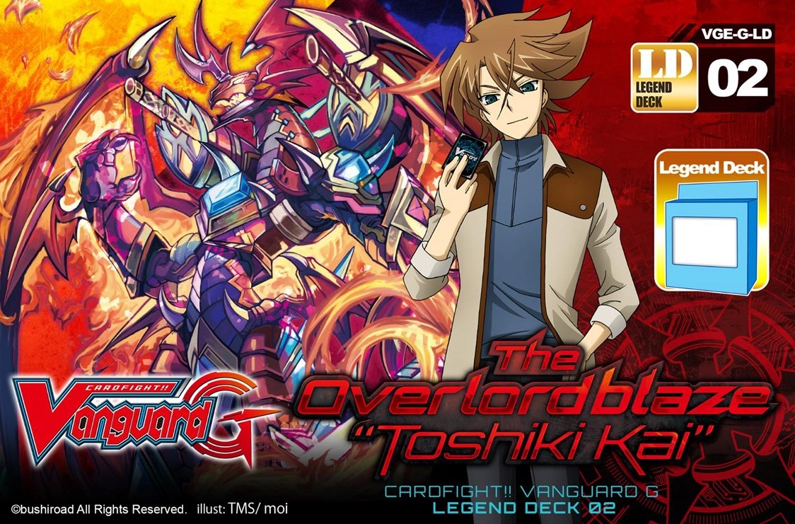 Cardfight Vanguard Cardfight!! Vanguard: G Legend Deck The Overlord Blaze Toshiki Kai Bundle