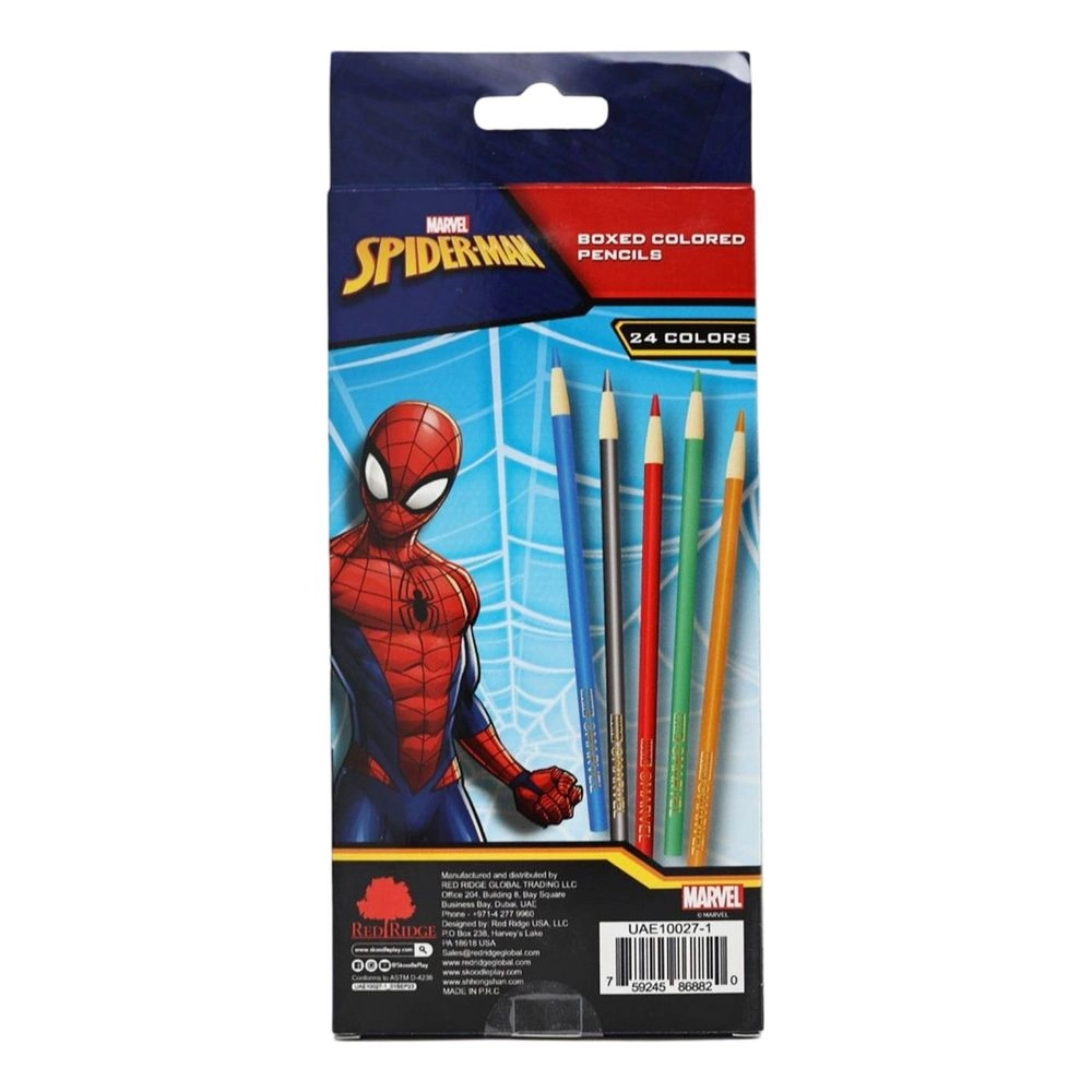 SKOODLES Spider-Man Colored Pencils - 24