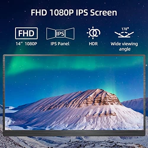 Portable Monitor - FHD 1080P 14 Inch
