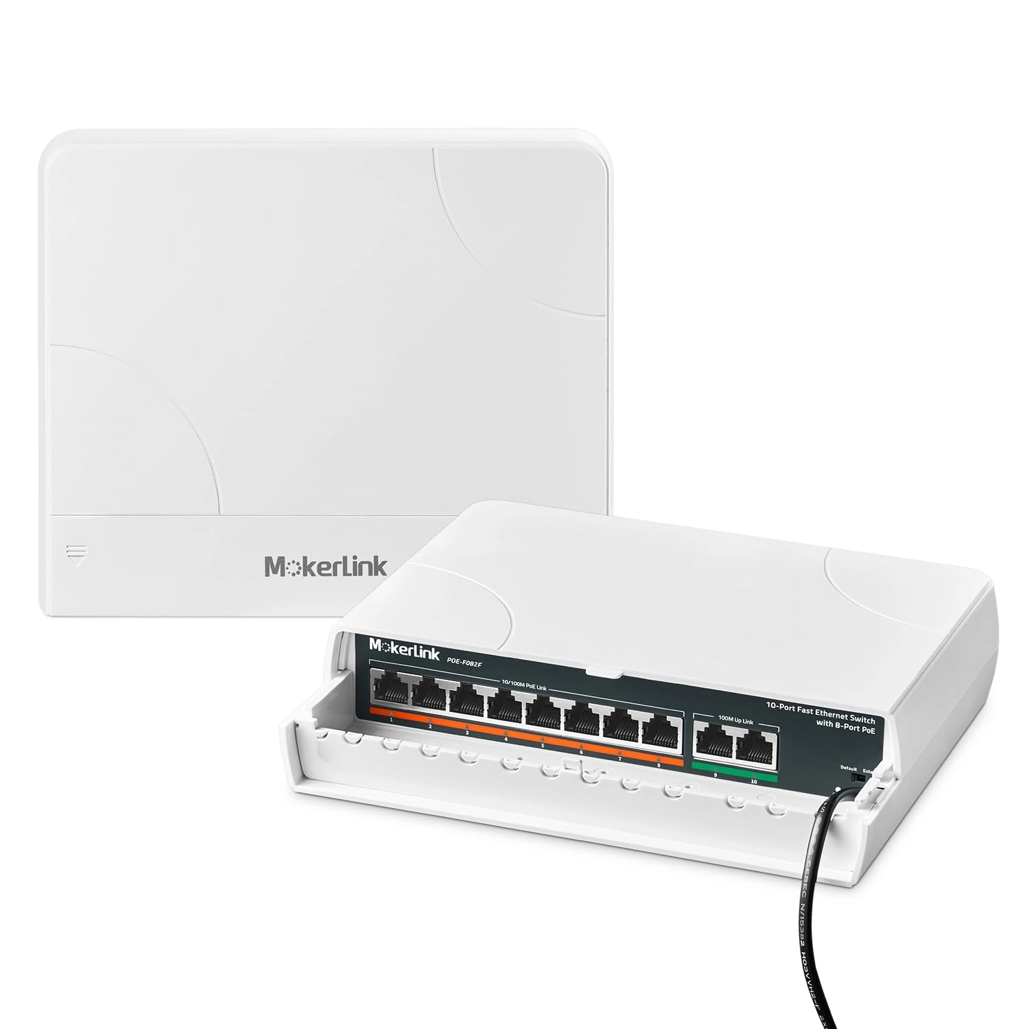 MokerLink 8POE + 2FE 10-ports