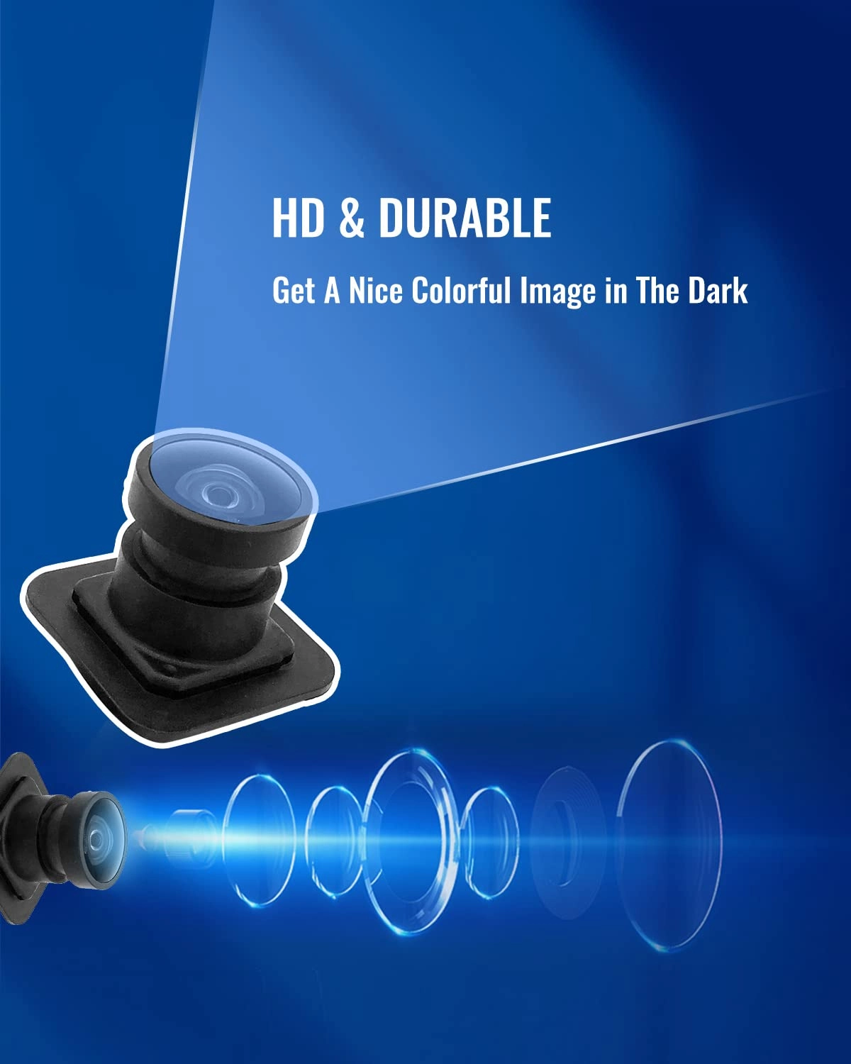 Rear View Park Assist Camera - Night Vision Plugs into Existing Video Harness