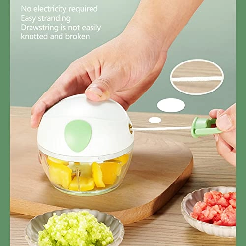 Manual Garlic Chopper - Mini Green