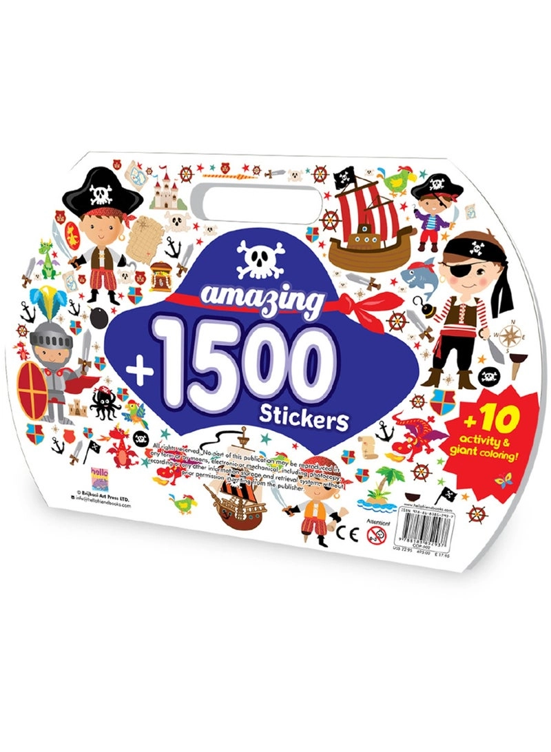 JOLLITY LLC Pirate Theme Activity Sticker Book 1500 pcs