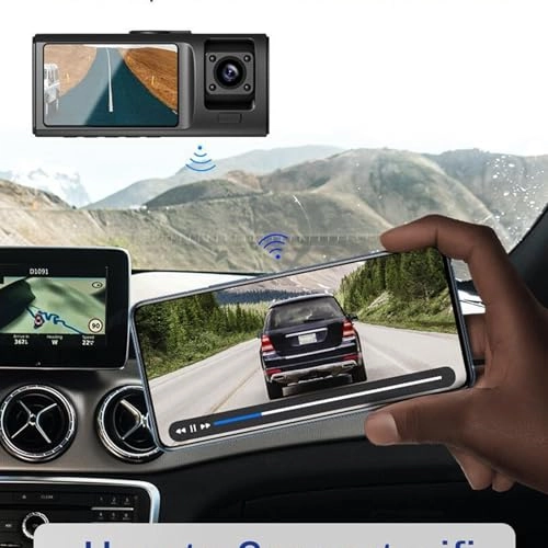 3 Channel Car Dash Cam - 1080P