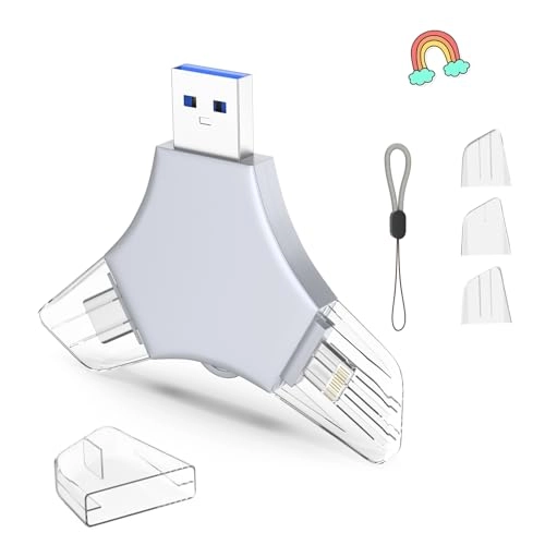 USB 3.0 Flash Drive - USB/Lightning/Type C 64GB