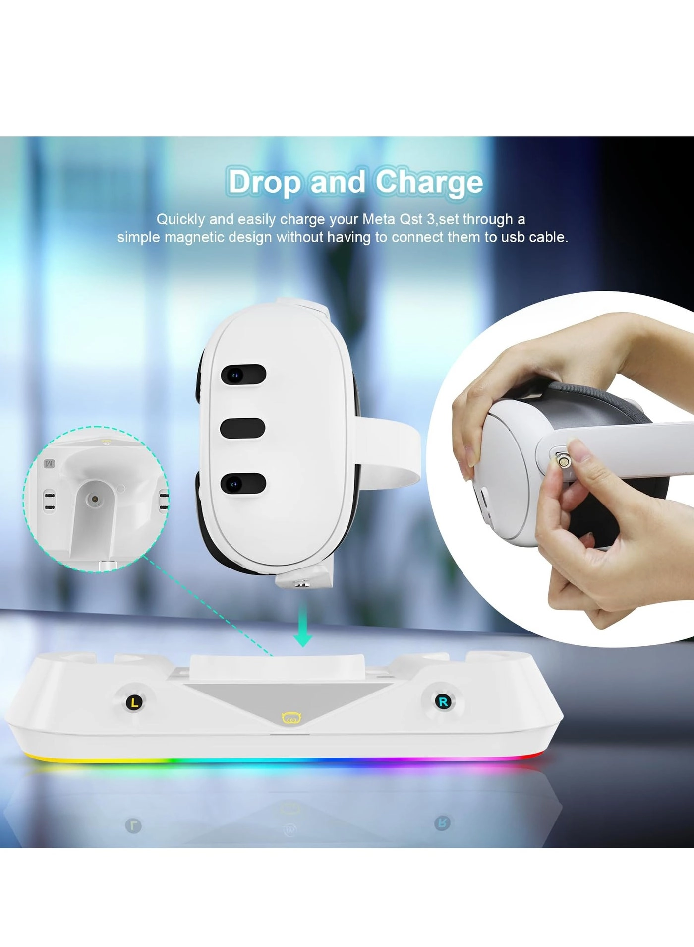 Fast Charging Dock - Meta Quest 3