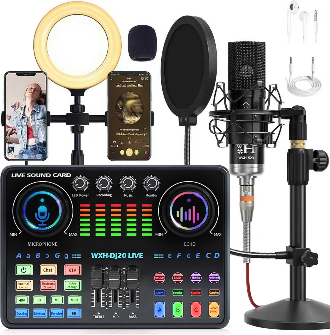 ALSO GO WXH520 + Dj20 USB Microphone