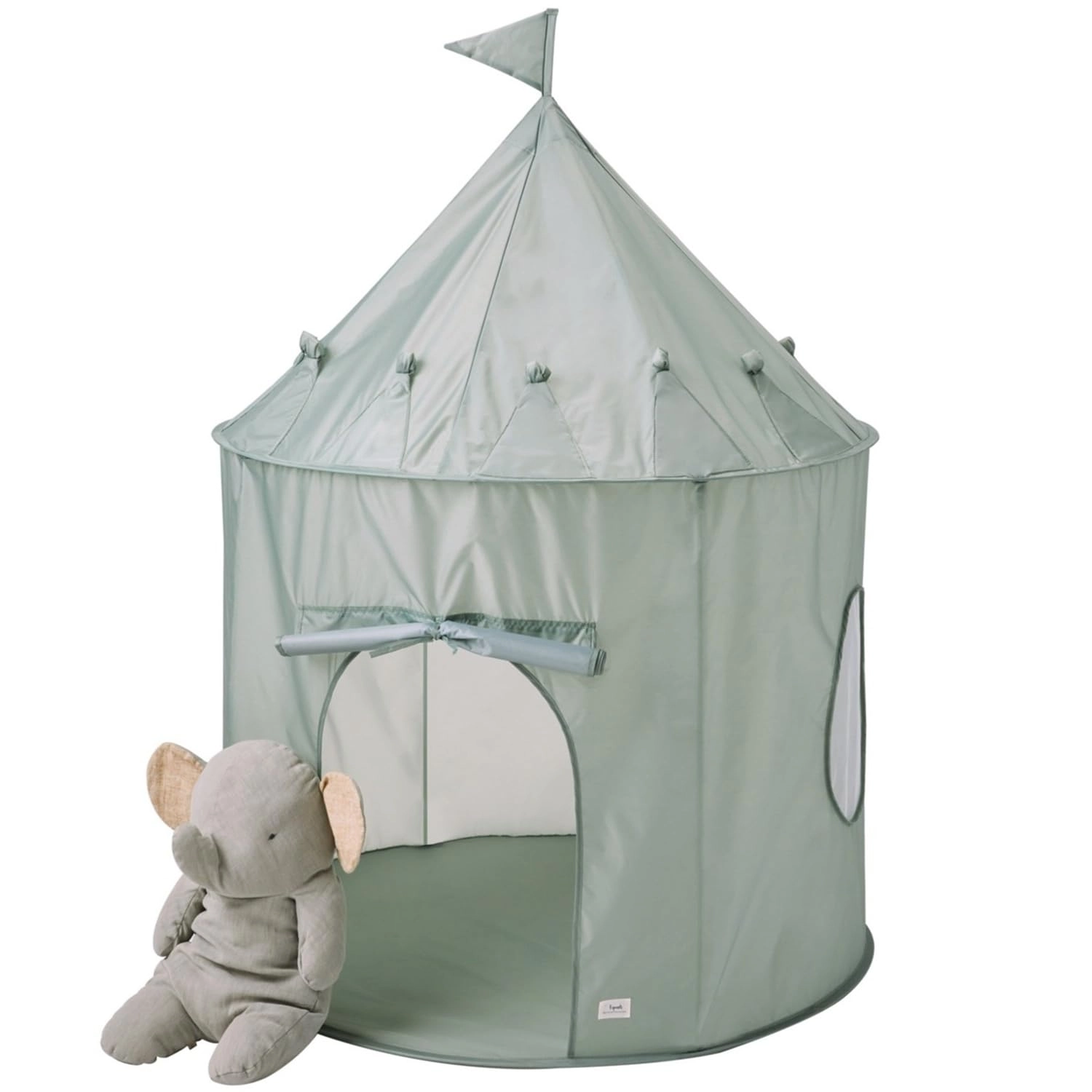 Kids Play Tent - 3ft wide 4ft tall Checkerboard Beige