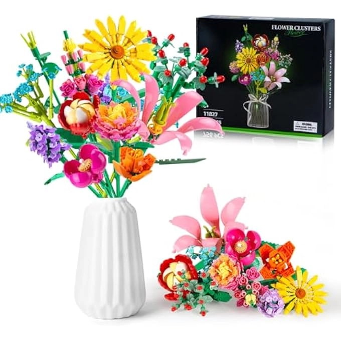 Generic FLOWER BOUQUET BUILDING SETS - 756 pcs