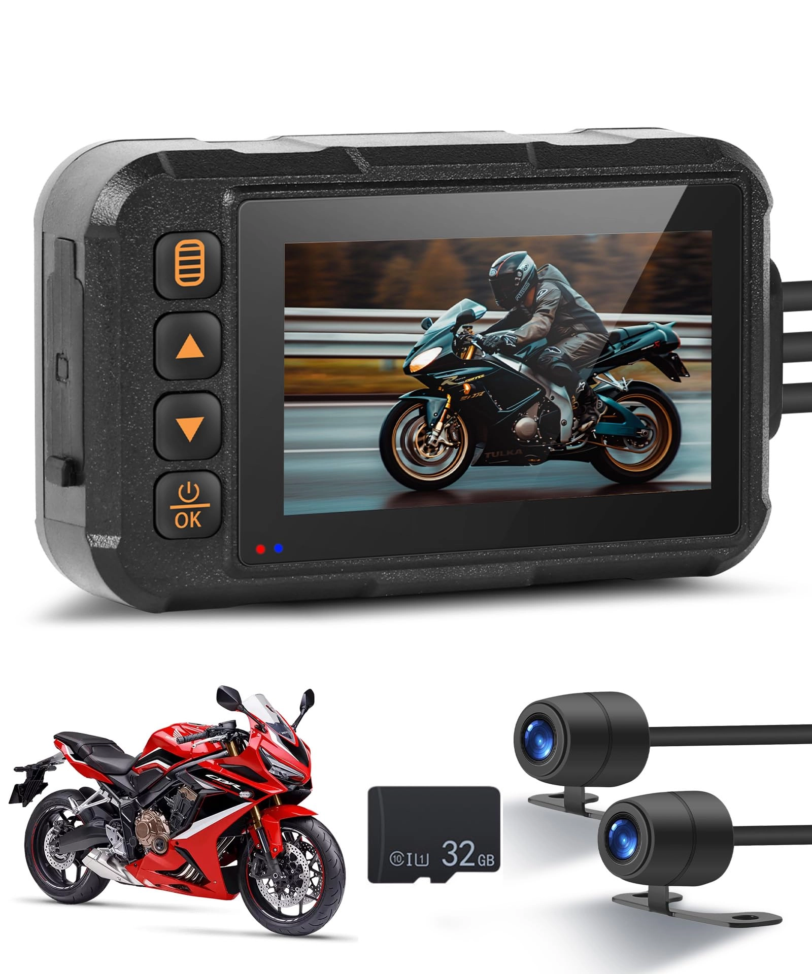 KYNNT Dual Channel Dash Cam - 1080p