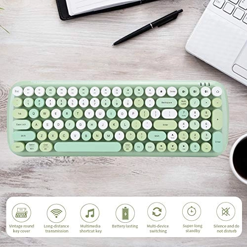 Retro Mechanical Typewriter Keyboard - Wireless