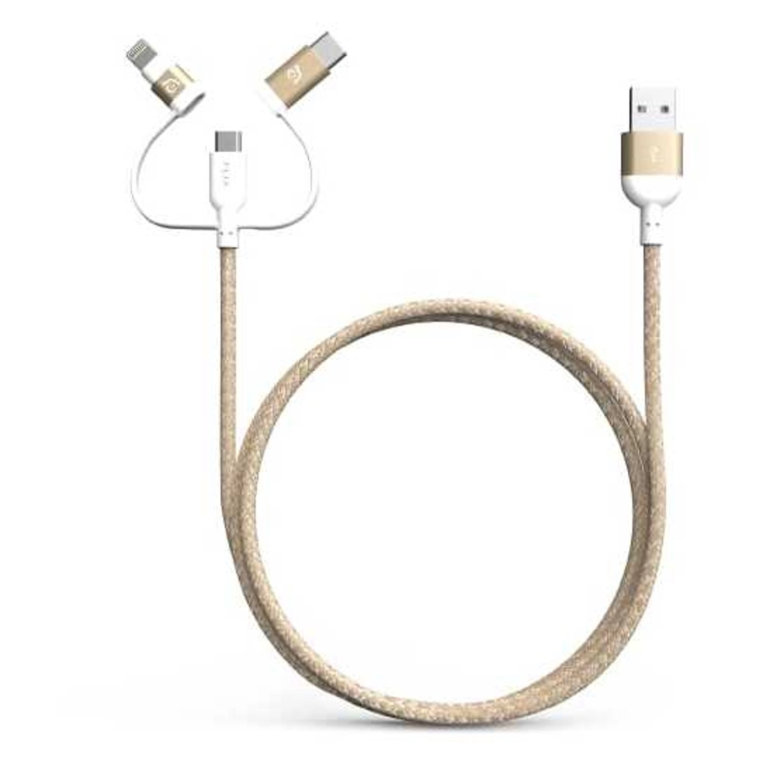 Peak II Trio Cable Lightning to MicroUSB 1.2m