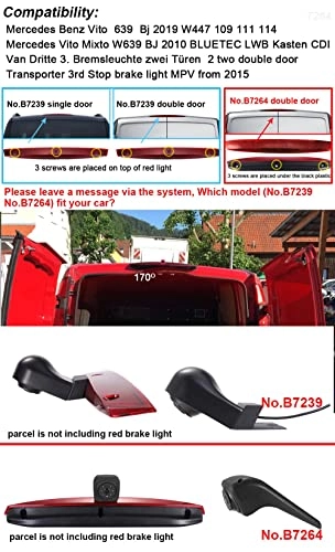 brake light camera - Night vision 1280 x 720 pixels