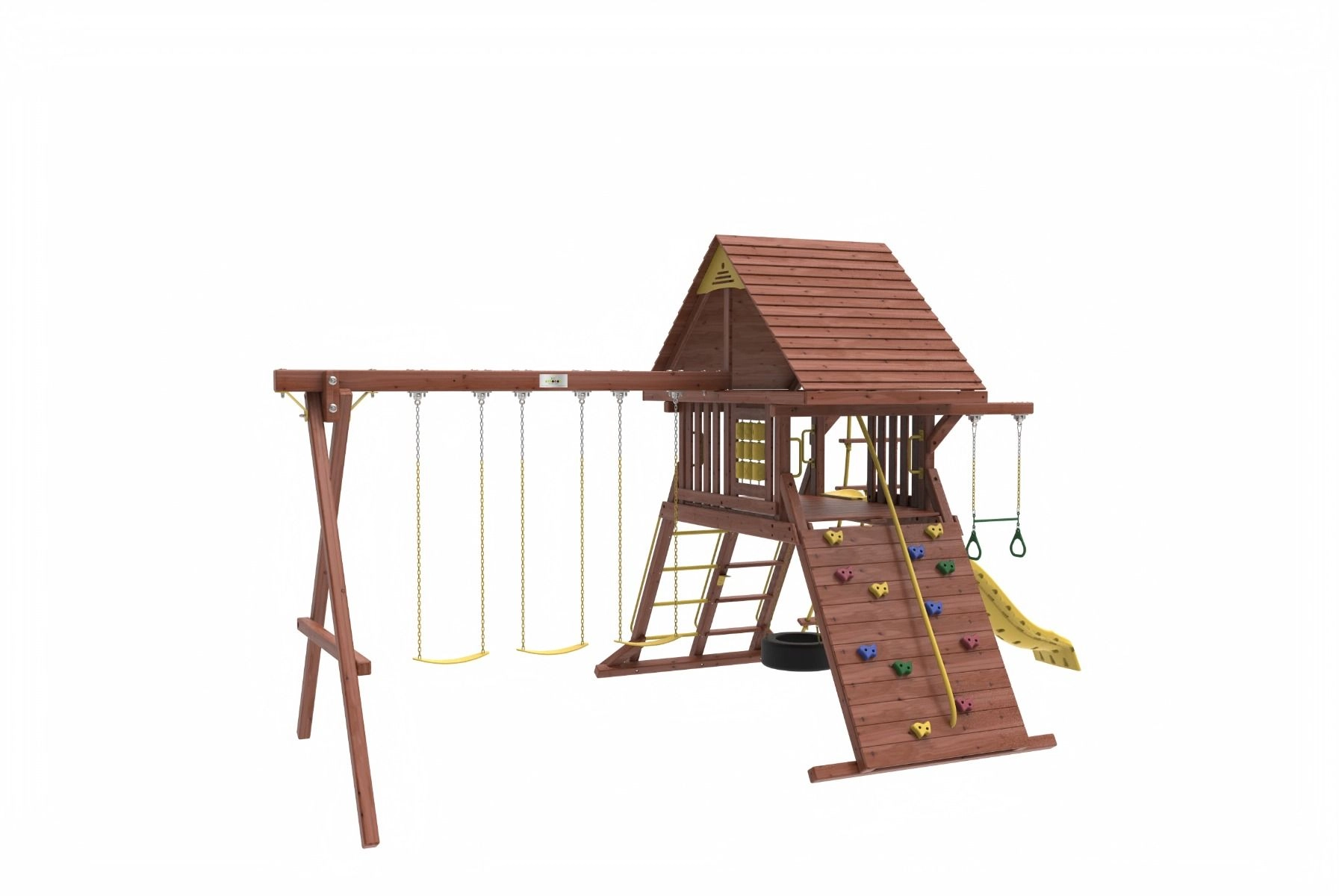 Discovery Den - 3 swings Wave slide