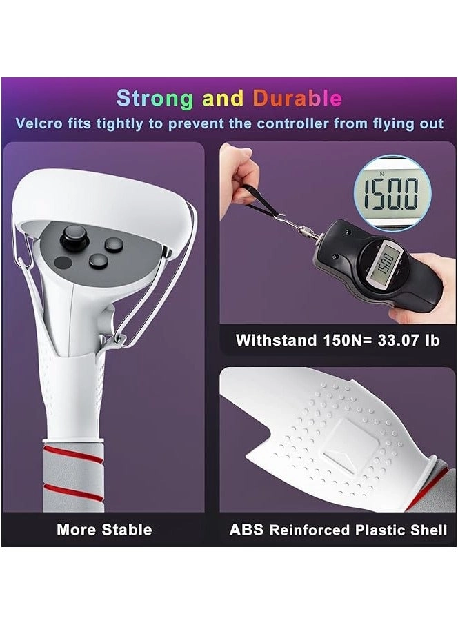 2 in 1 Long Arms & Handle Attachments - Oculus Quest 2 Meta Quest 2