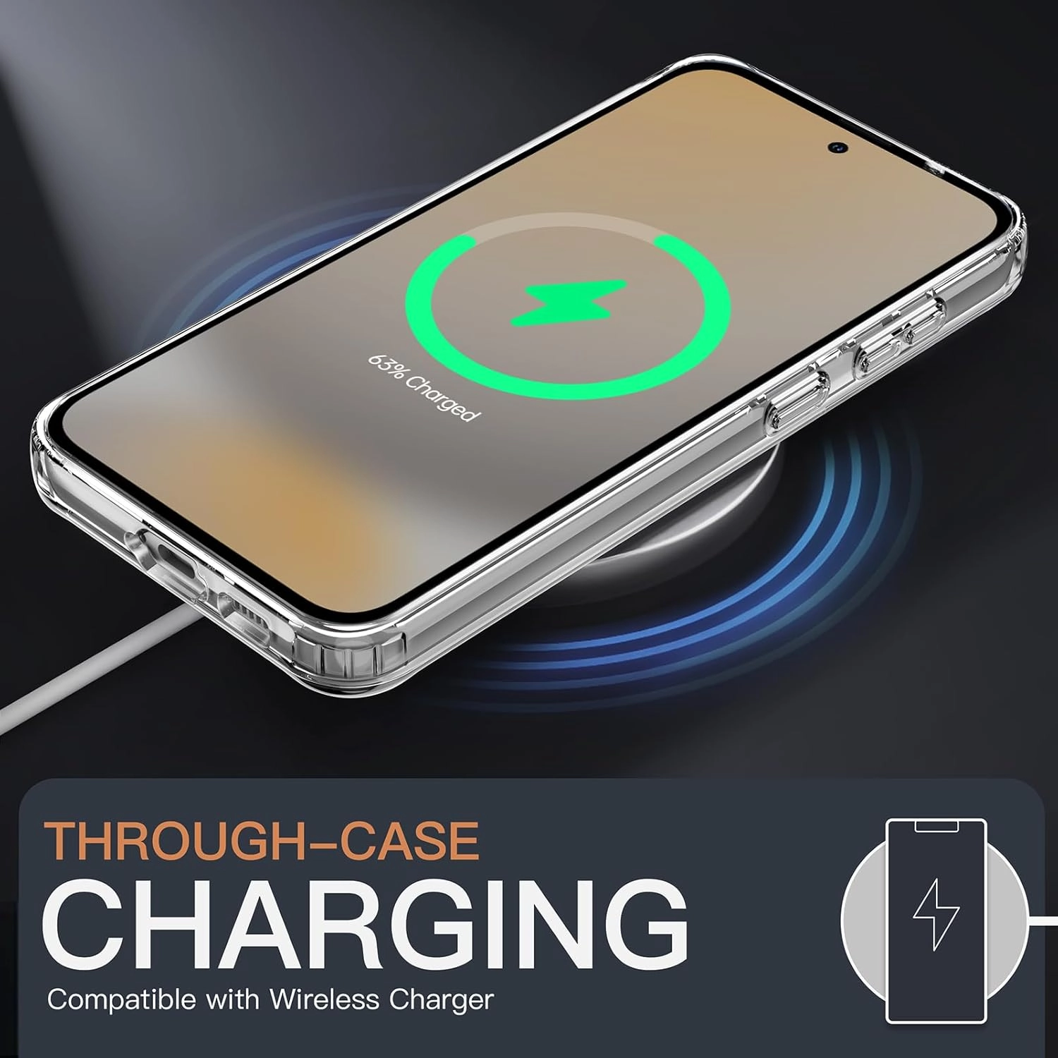 Lucid Phone Case - Clear + Screen Protector for Samsung S24 FE