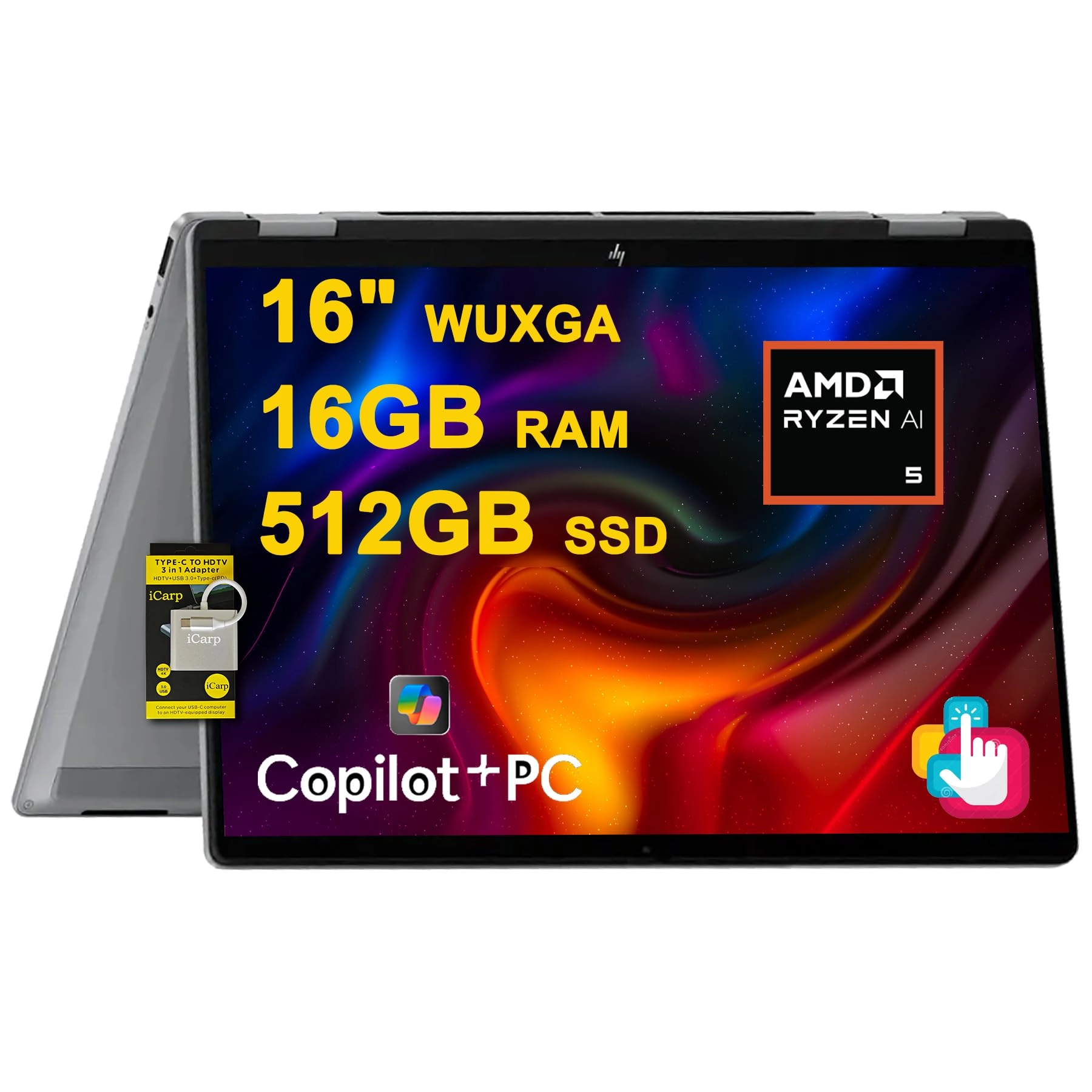 OmniBook X - 16'' Ryzen AI 5 340 16GB DDR5 512GB SSD