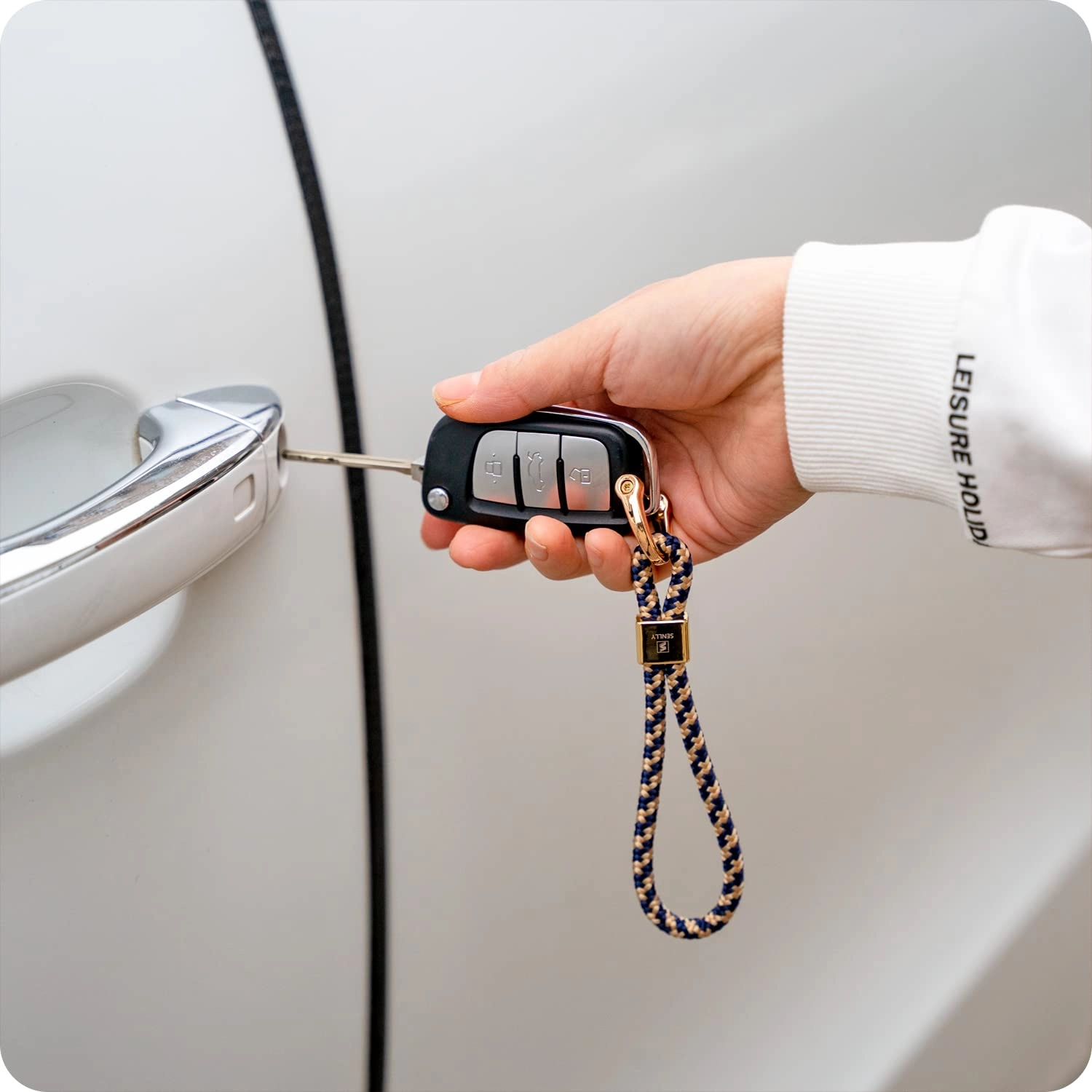 Car Keychain - Stretchy Elastic