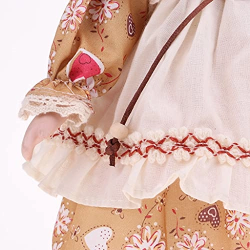 Doll - 12inch Porcelain Yellow Clothes