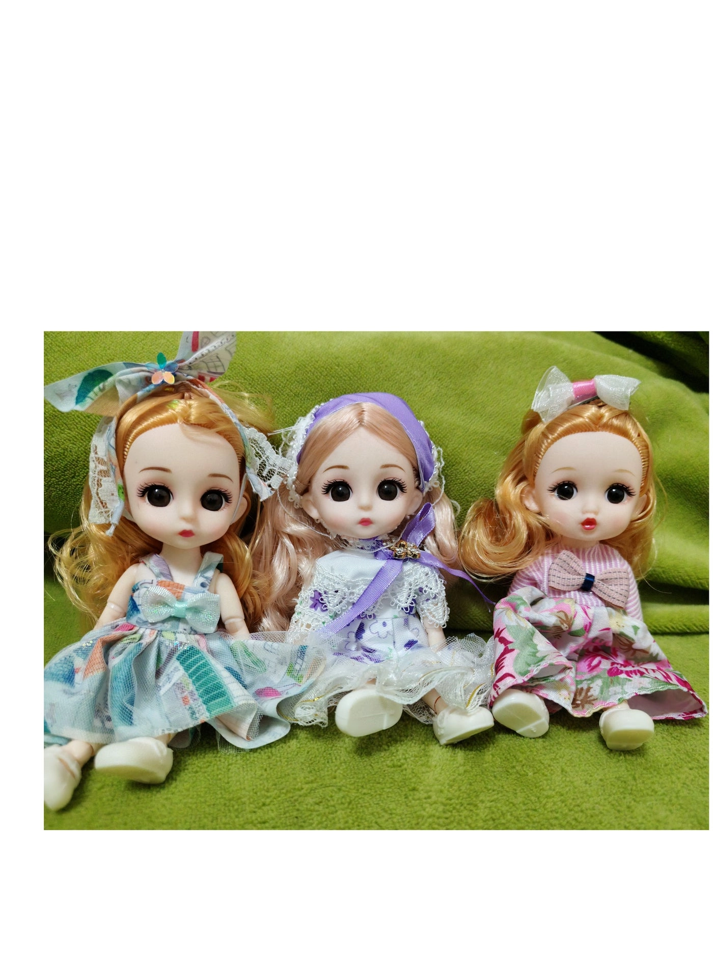Generic Princess Doll - 3 PCS 16cm 13 joints Set
