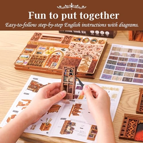 DIY Book Nook Kit - Library of Wisdom