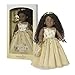 Glimmering Gold Holiday Collector Doll - Brown Eyes Long Curly Black Hair Ages 8+
