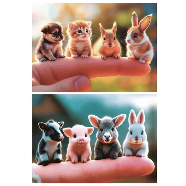 2-in-1 Baby Animals Puzzle (5413458-20221) - 40 pcs