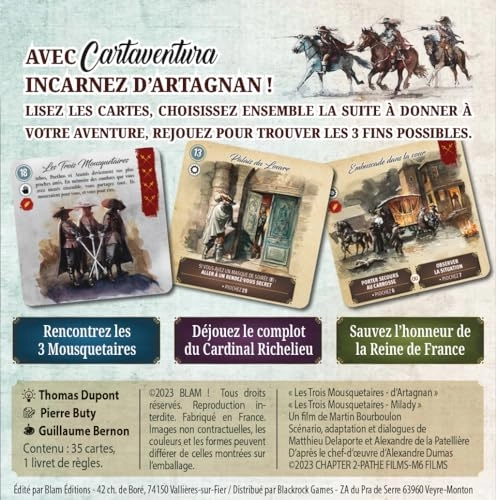 Cartaventura The Three Musketeers: The Honor of the Queen (French)