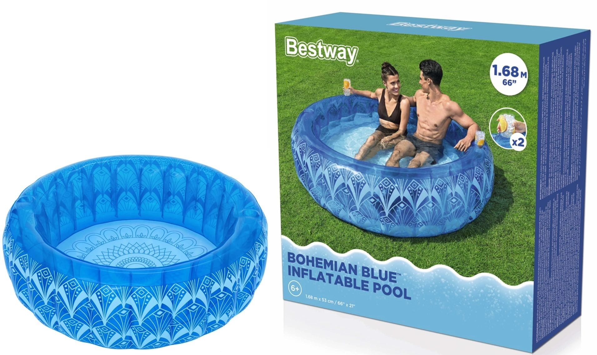 COLOR LAND CHILDRENS TOYS CENTER LLC Bohemian Blue - 168X53cm