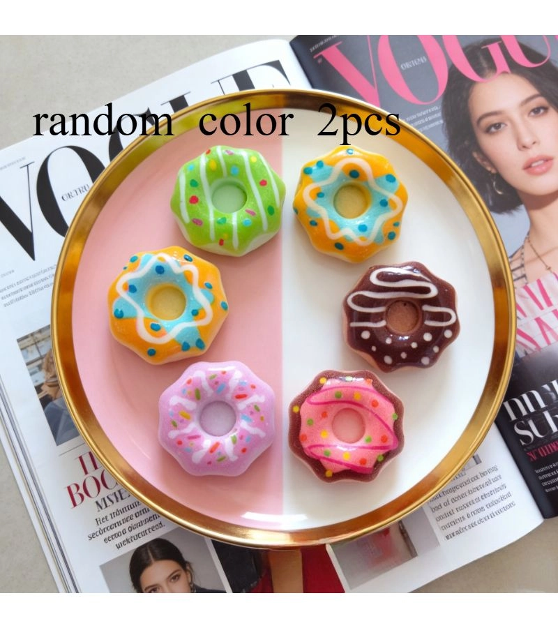 Generic Donut Food Simulation Game - Handmade Small Resin 2 mixed colors Set