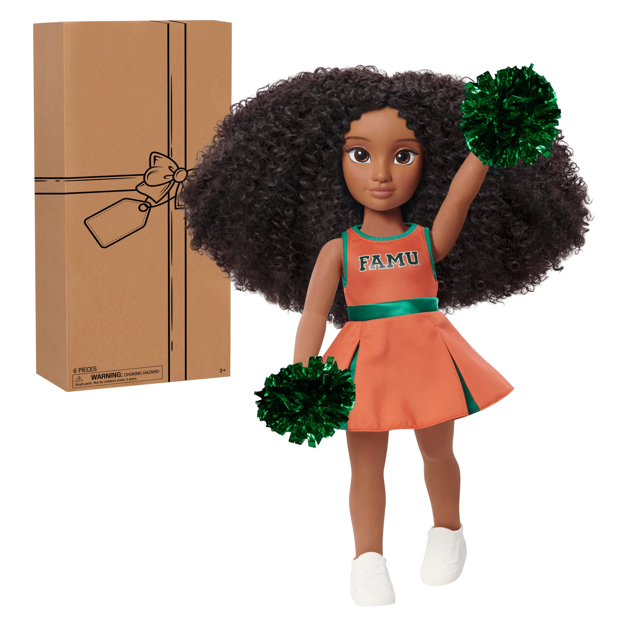 Just Play Alyssa Doll - 18 Inch Medium Brown Curly Hair