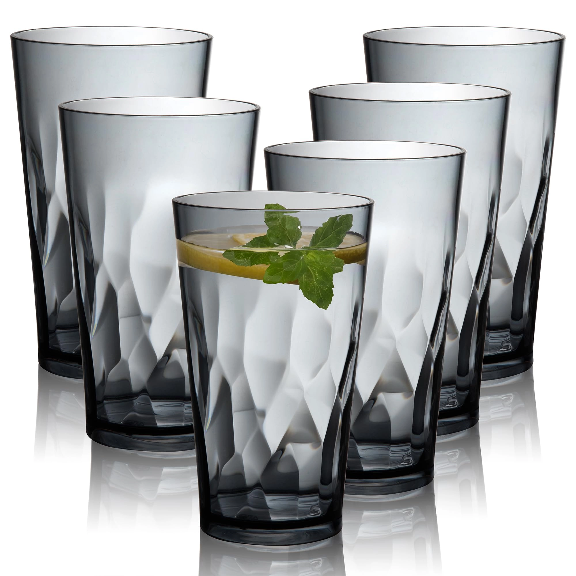 KUNRACC Plastic Tumbler - 6 pcs