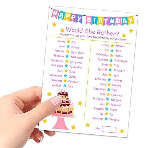 Birthday Girl Party Game - Baby 20 pieces