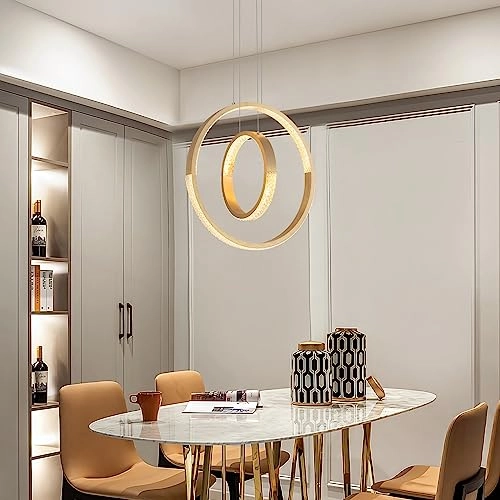 15046 Modern LED Chandelier - warm neutral white Dimmable