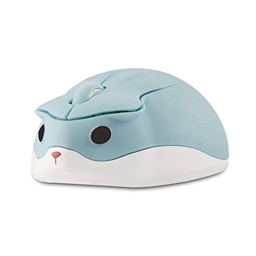 Cute Animal Hamster Shape Silent Mini Travel Mouse - Wireless