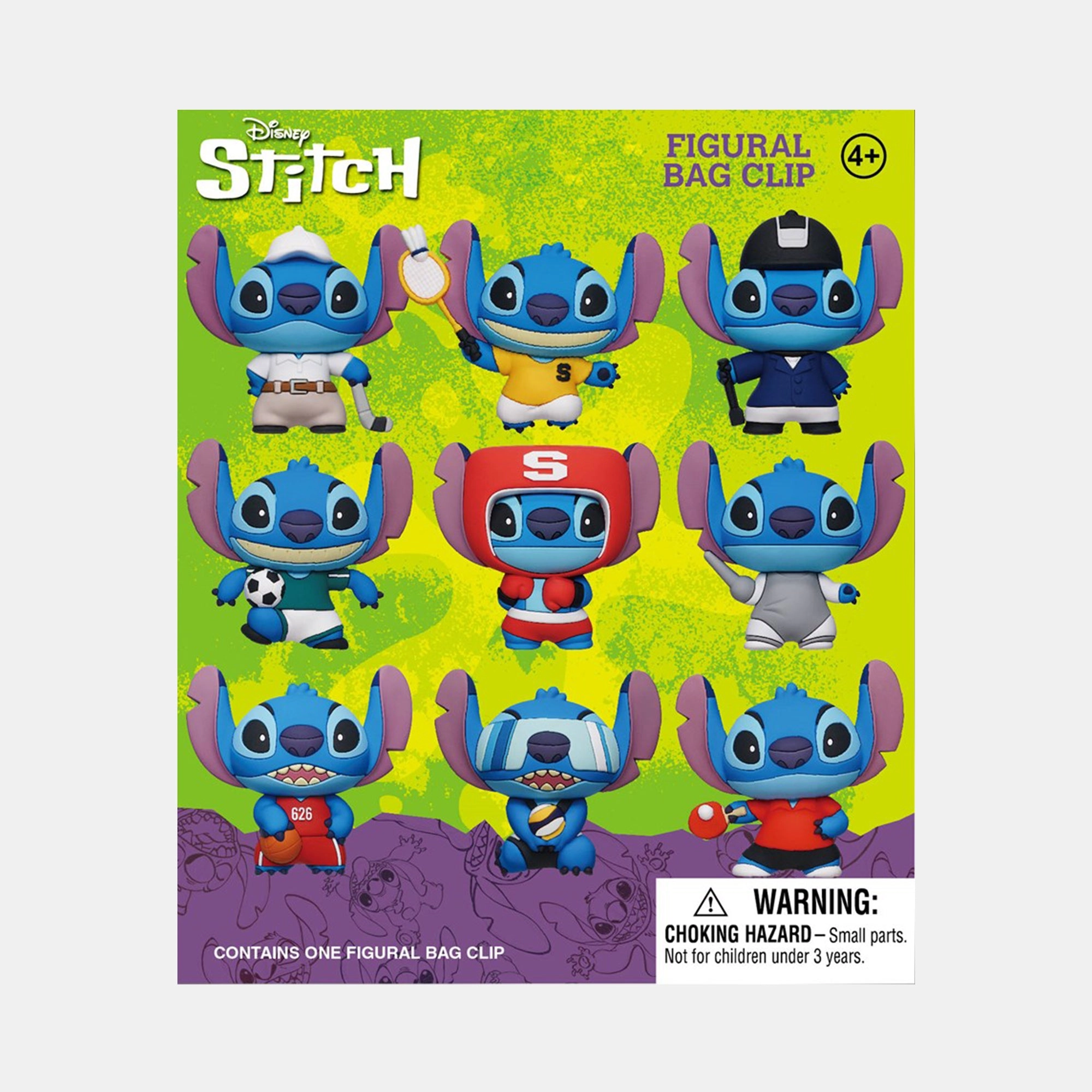 Monogram Lilo & Stitch - Disney Stitch Sport 3D Foam Bag Clip Series 1 - 4+ 1 (14 cm) (B363589)