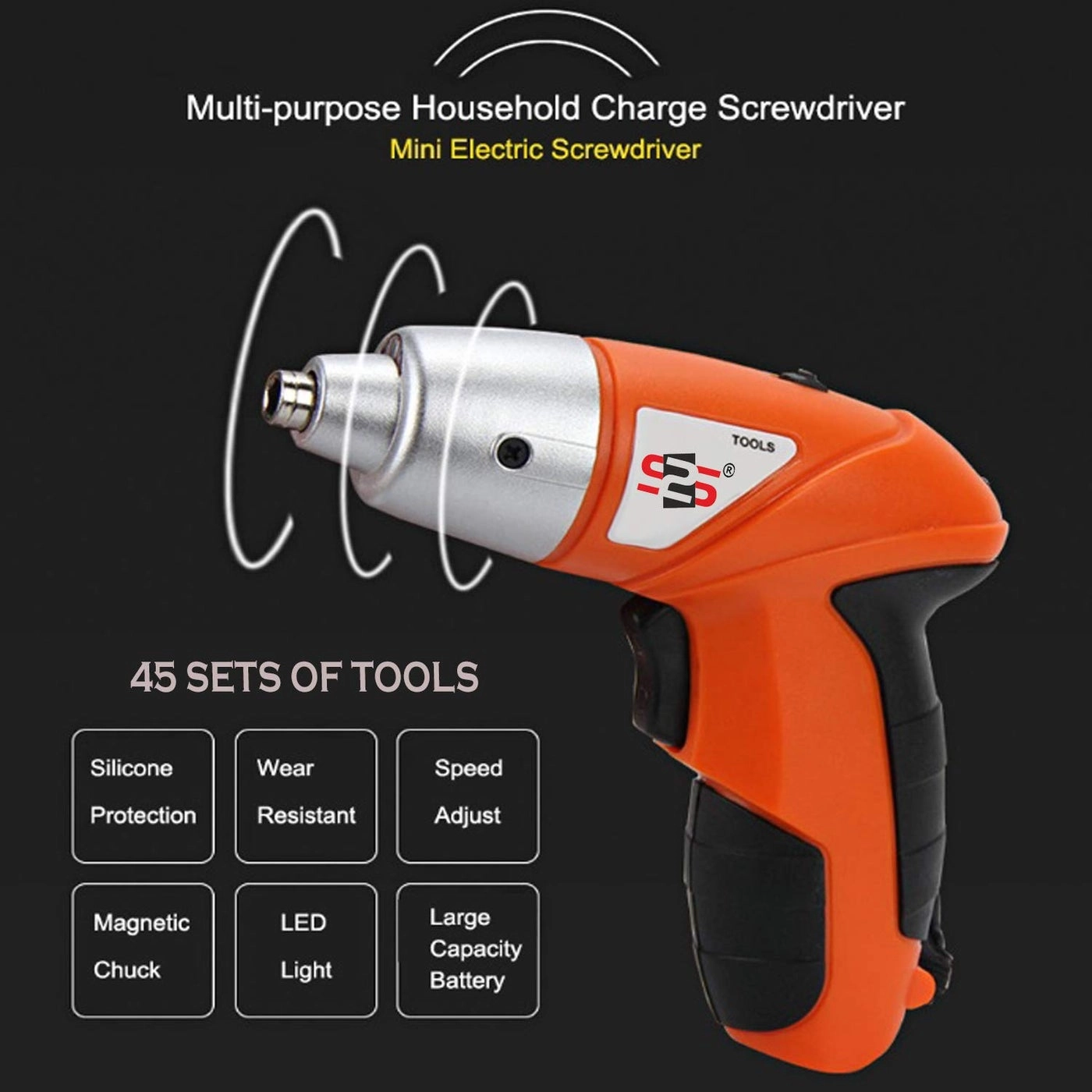 Multifunctional Lithium Battery Rechargeable Screwdriver Drill