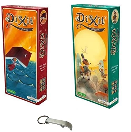 Dixit: Origins + Dixit: Quest + Bottle Opener