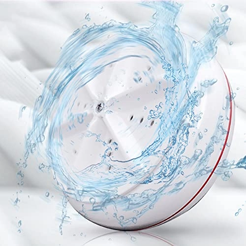 Portable Ultrasonic Turbine Washer, Travel Laundry Machine for Camping Trip Home Household