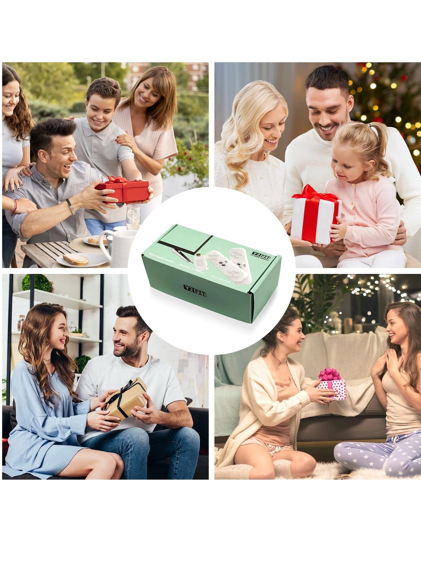 Mini Game Console - 1,000 NES games 2.4G wireless controllers