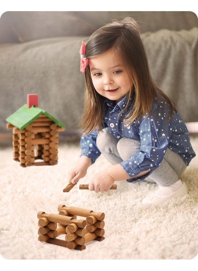 Wooden Log Cabin Set (20-353) - 300 PCS 3+ Kids