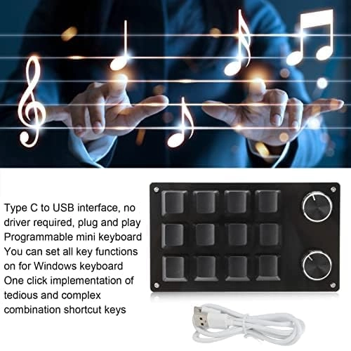 One Handed Programmable Mechanical Keyboard - Wired