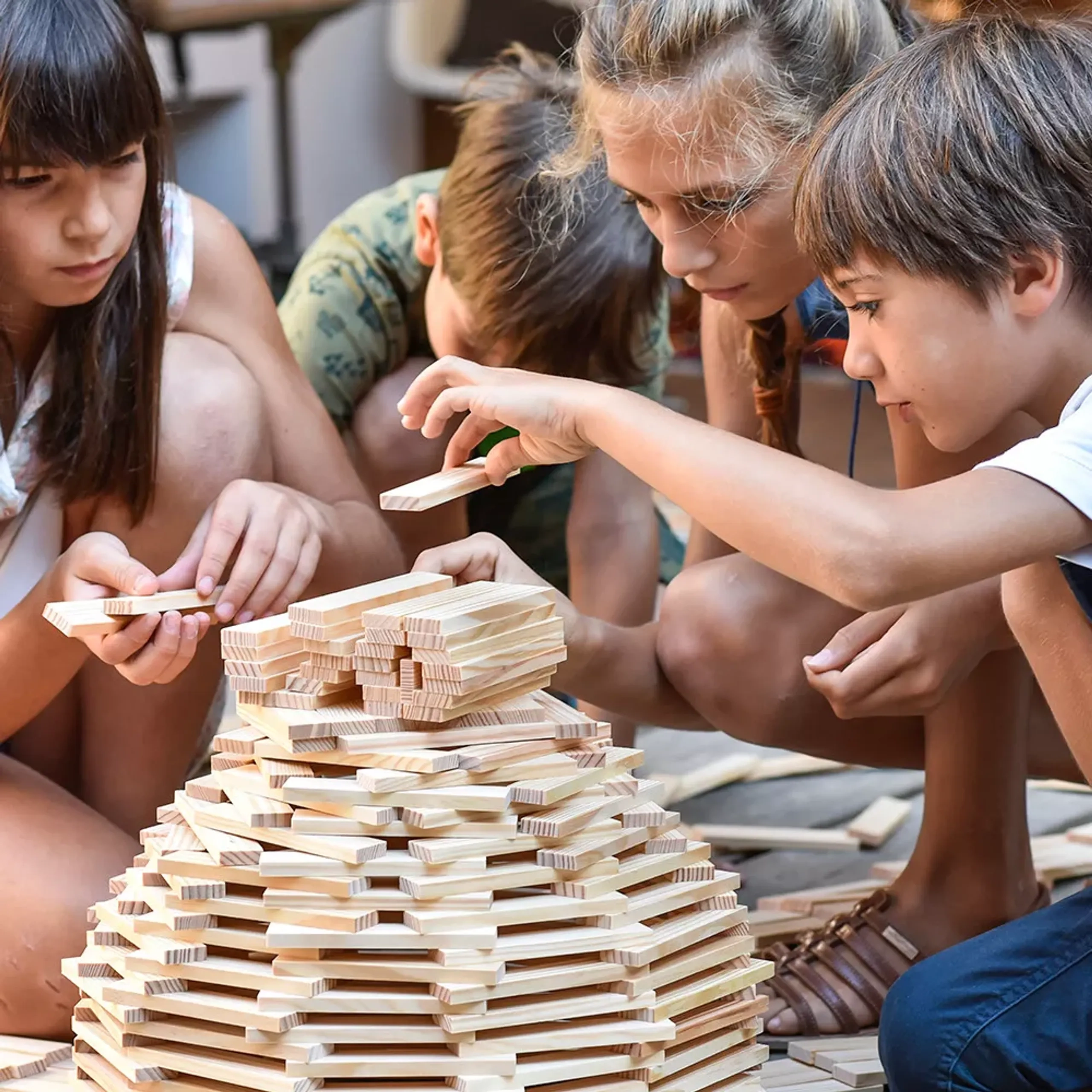 Wooden Box Building Block Set - 1000 pcs