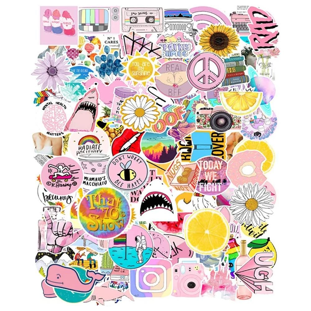 ESSEN Cute Sticker Book Waterproof 103 pcs