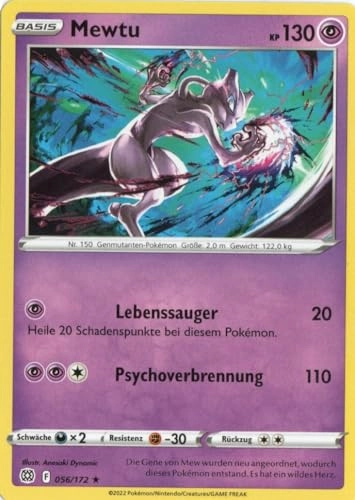 Pokemon Mewtu BRS 056 - German