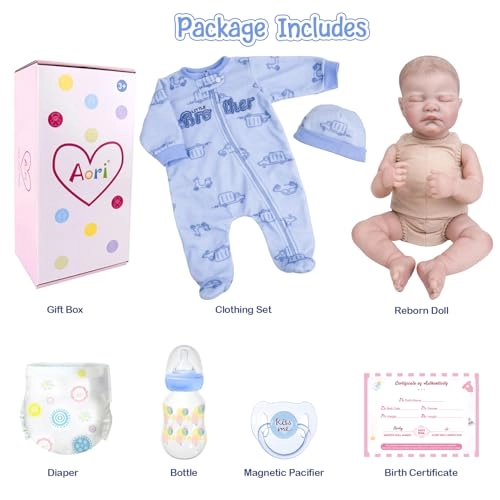 Reborn Baby Doll - 20-Inch Baby Girl Poseable Limbs Kit Ages 3+