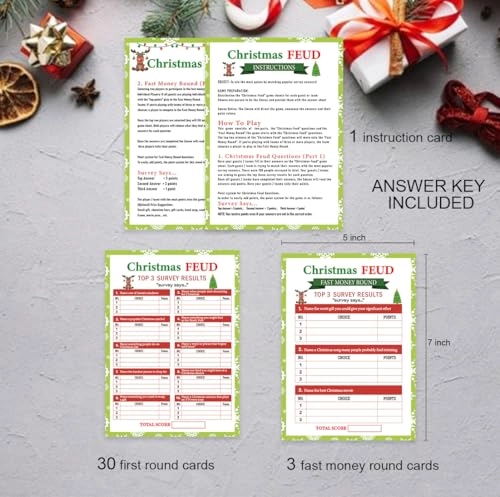 Christmas Family Feud Game - 15 years and up 35 pieces