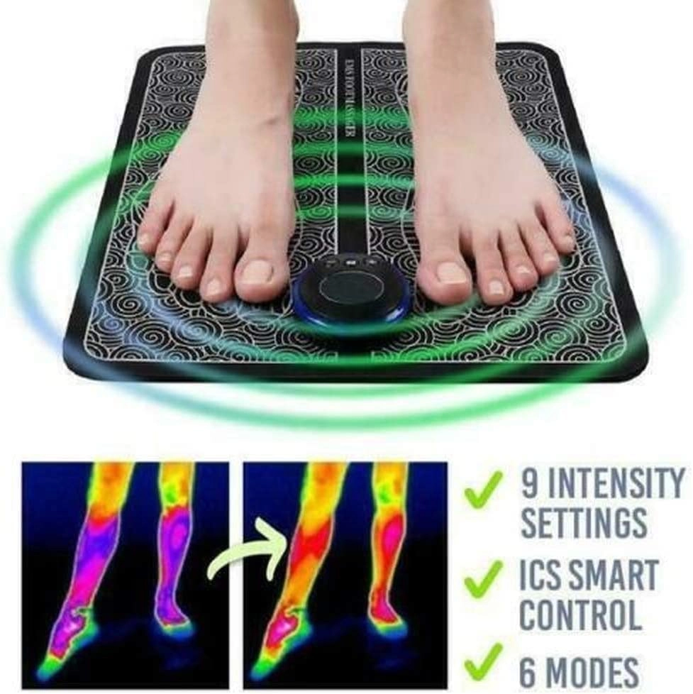 EMS Leg Reshaping Foot Massager - Portable Folding 9 Intensity Levels