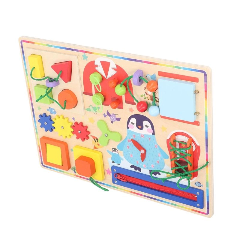 14 In 1 Wooden Busy Board - 3 +